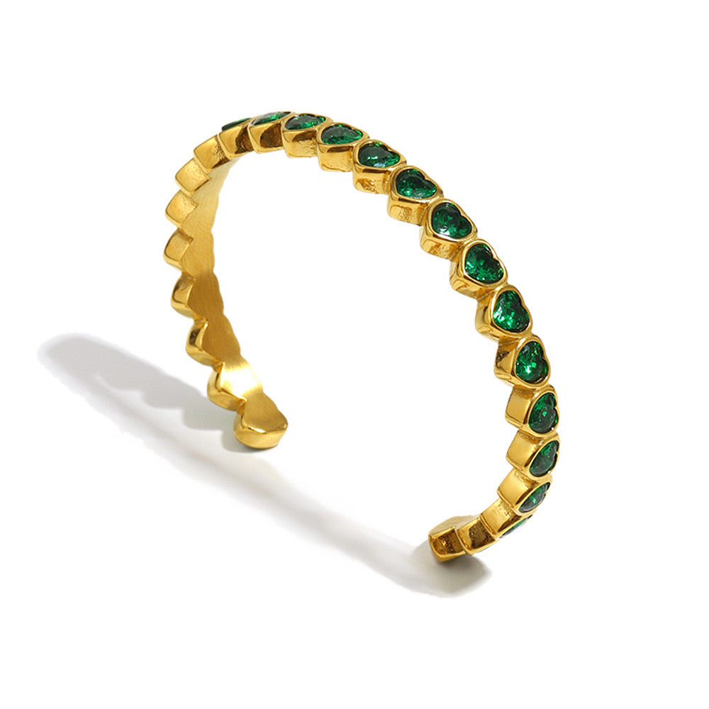Bracciale Émeraude Hearts