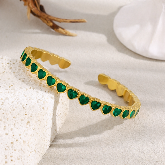 Bracciale Émeraude Hearts